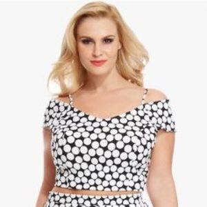 Fashion To Figure plus size 2 polka dot crop